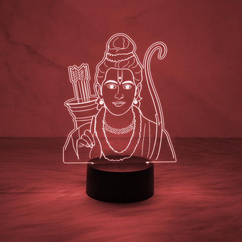 Lord Ram Led Night Lamp with 7 Color Changing Light & On/Off Touch Button